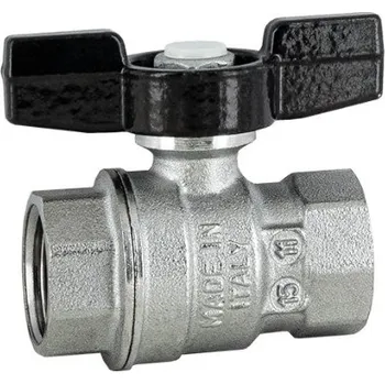 Vodovodní kohout Officine Rigamonti AUREA Kulový kohout FF Motýl 1/2", PN35, Tmax 140°C OR.1110.015