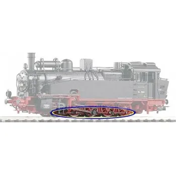 Modelová železnice H0 - spojovací tyče na kola lokomotivy BR94 Piko