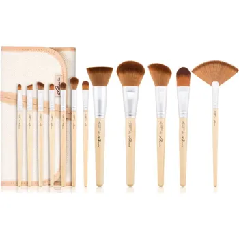 Kosmetický štětec Luvia Cosmetics Bamboo I štětec na rty 1 ks + II zkosený štětec na oční linku 1 ks + III vějířový štětec 1 ks + IV konturovací štětec 1 ks + V plochý štětec na oční stíny 1 ks + VI štětec na korektor 1 ks + VII štětec na oční stíny 1 ks + VIII štětec na k