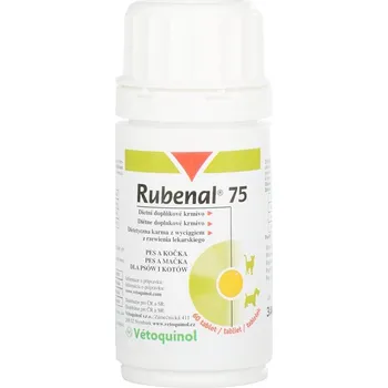 Lék pro psa a kočku Rubenal 75 mg 60 tbl