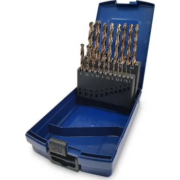 Vrták Sada cobaltových vrtáků din 338 19-dílná 1,0-10,0/0,5mm hss-co5 ratioline, rose-box modrý