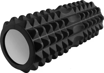 Pěnový válec Trizand Joga Roller masážní pěnový válec černý 32,5 x 11,5 cm