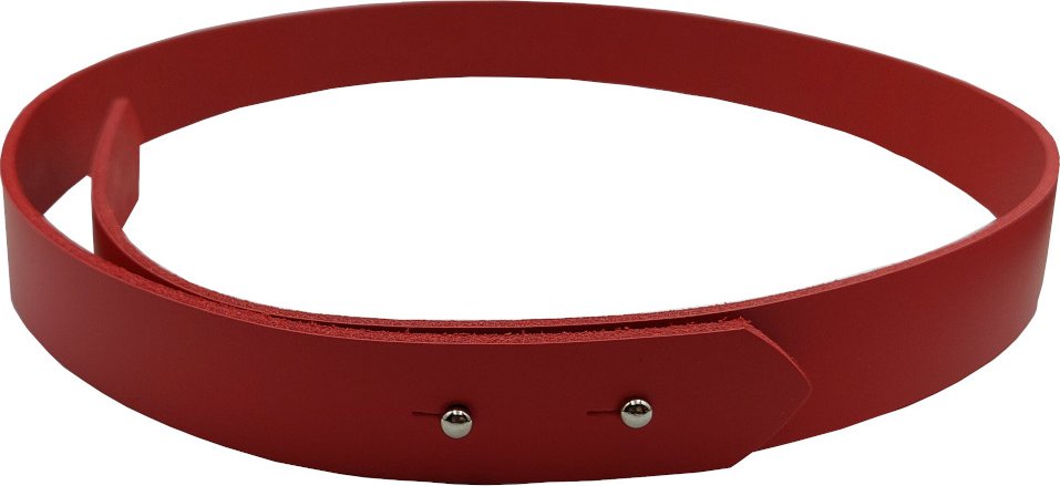 opaskujse Dámský kožený opasek HIT, červená kůže, sedlářské knoflíky Délka opasku: 95 cm