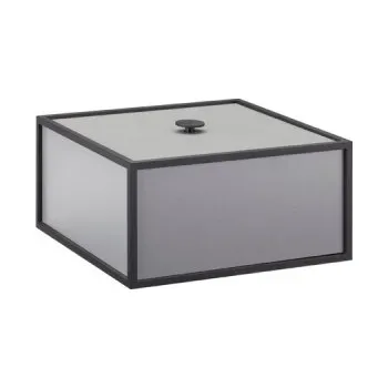 Úložný box Úložný box Frame Dark Grey 20x20 cm