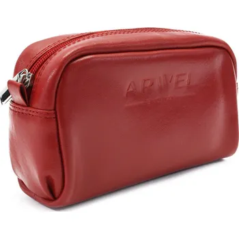 Červená dámská kožená etue Nevaeh