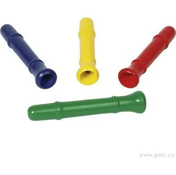 Hudební nástroj pro děti PÍŠŤALKA dřevěná - oboustranná