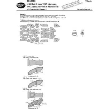 Plastikový model 1/72 Mask AH-64D Block II Apache EXPERT (ACAD,AFV)
