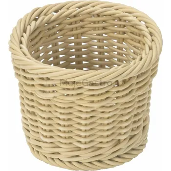 OEM Košík na příbory kulatý nízký - světlý