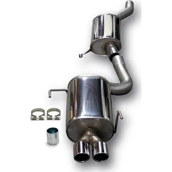 Autodíl TA Technix sportovní nerezový výfuk Audi RS2 Quattro Avant (B4 / P1, 1994-1995), 2x 80 mm rovná nerezová koncovka s pertlem