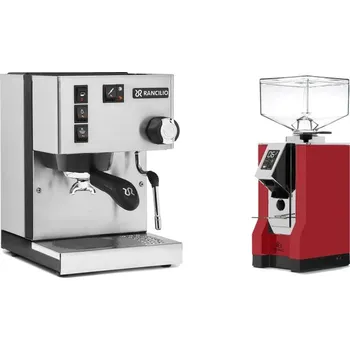 Kávovar Rancilio Silvia BC + Eureka Mignon Bravo, CR ferrari red