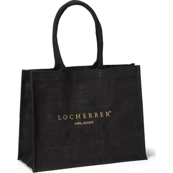 Locherber Milano Shopper Taška jutová černá, 1 ks
