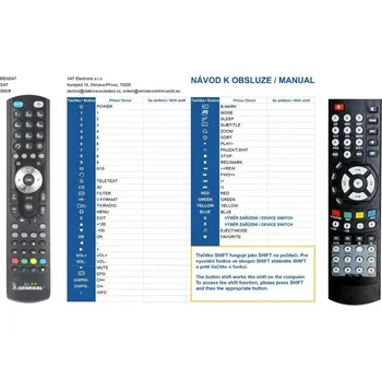 Dálkový ovladač General BENSAT 300IR PVR - náhradní dálkový ovladač