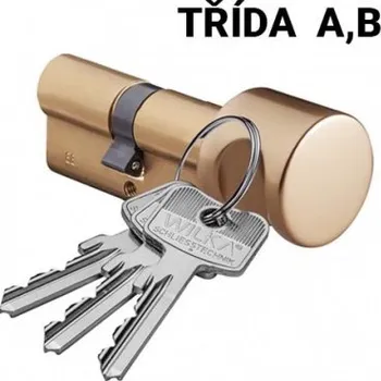 Příslušenství k oknu Vložka WILKA 1484, s knoflíkem, délka 26/55 mm