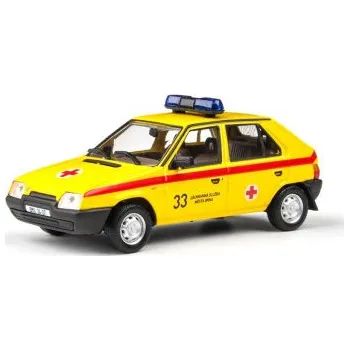 autíčko Abrex Škoda Favorit 136L (1988) Záchranná Služba Města Brna 1:43