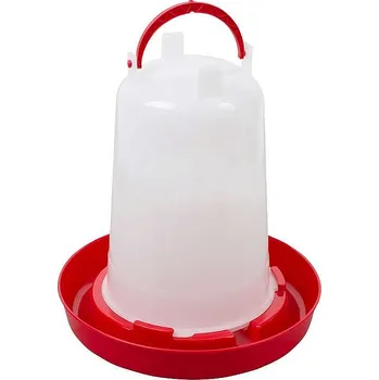 Chov hospodářského zvířete Napáječka pro drůbež s bajonetem červená 1,5 l