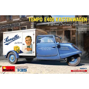 Plastikový model 1/35 Tempo E400 Kastenwagen 3-wheel delivery truck