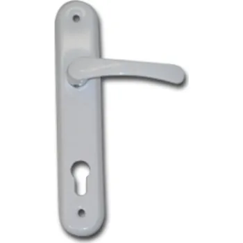 Dveřní kování Klika MICHAELA V90 mm bílá kovová KLC