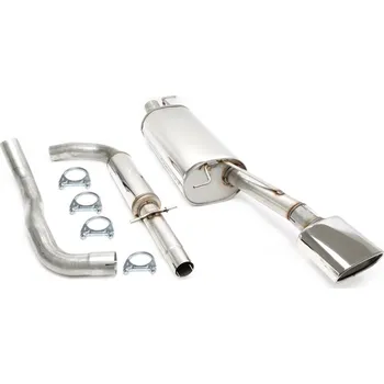 Tlumič výfuku TA Technix sportovní nerezový catback výfuk Škoda Octavia I RS (1U, 00-06), htb i combi, 1x ovál 85 x 150 mm rovná nerezová koncovka s pertlem