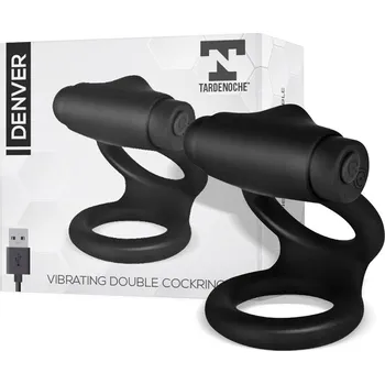 Tardenoche Denver Vibrating Double Cockring Black