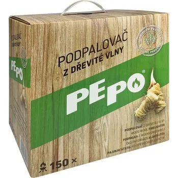 Podpalovač Podpaľovač PE-PO, drevitá vlna, 150 kúskov