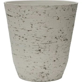 Květináč Venkovní plastový květináč kámen kužel 50x52x50 (Venkovní plastový květináč s imitací kamene)