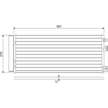 Výparník klimatizace Kondenzátor, klimatizace VALEO 822574