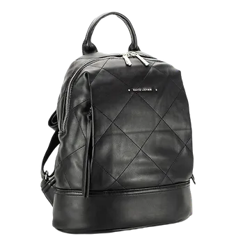 Městský batoh David Jones batoh s prošitím 6726-5 černý 7302115