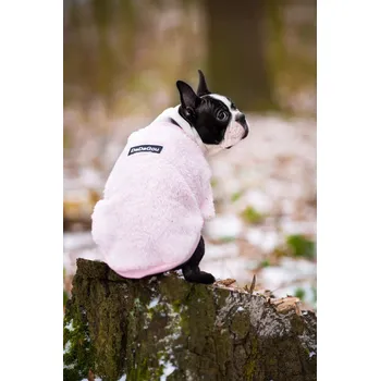 Obleček pro psa Vsepropejska Dadagou hebká mikina pro psa Barva: Růžová, Délka zad (cm): 43, Obvod hrudníku: 48 - 54 cm