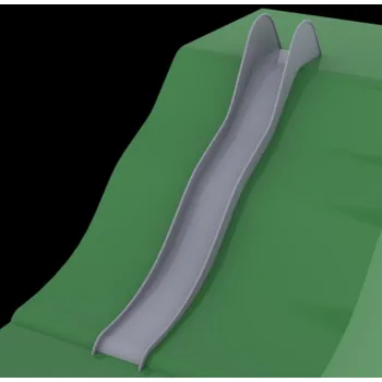 Dětské zboží Terénní nerezová skluzavka šíře 50 cm - s nástupní výškou 2m