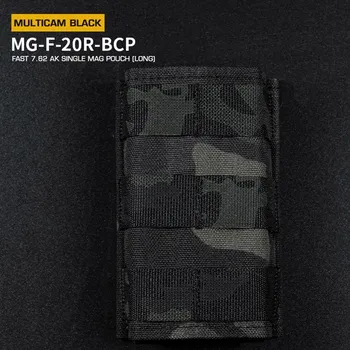 Wosport FAST type Single MOLLE sumka na 7.62 zásobníky pro AK - MC Black