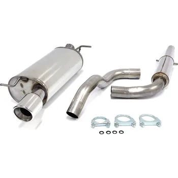 Tlumič výfuku TA Technix sportovní nerezový catback výfuk Audi TT (8N, 98-06) kromě Quattro, 1x 100 mm rovná nerezová koncovka s pertlem