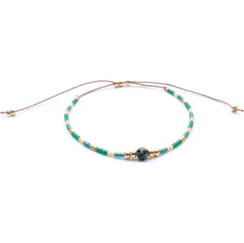 Náramek Moni náramek korálky Miyuki Gold 33