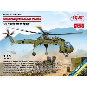 Plastikový model ICM 1/35 Sikorsky CH-54A Tarhe, US Heavy Helicopter