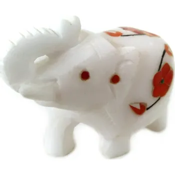 Slon soška štěstí kámen 1 / 8 cm