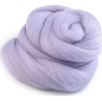 Ovčí rouno Ovčí rouno česané - fialová světlá