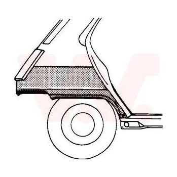 Příslušenství karosérie Boční stěna VAN WEZEL 4337148