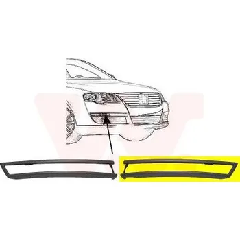 Karosérie Ozdobná / ochranná lišta, nárazník VAN WEZEL 5839581