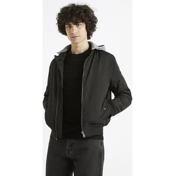 Celio Bunda bomber s kapucí Cujameshoo - Pánské Celio šedá | hnědá 2030754