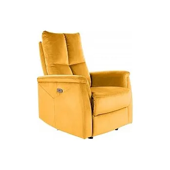 Křeslo Křeslo polohovací NUTE VELVET Bluvel 68 žluté