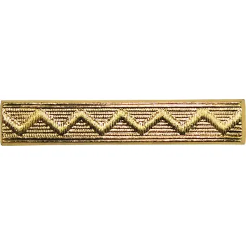 Originál AČR odznak pásky zlatový rovný 10x30