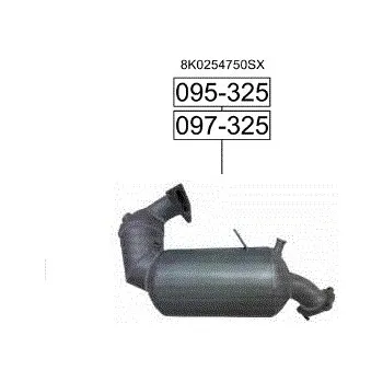 Filtr pevných částic filtr pevných čás. výroba AS Bosal 97-325A