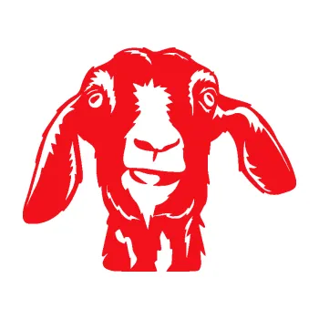 Samolepící dekorace SAMOLEPKA Koza 003 pravá (10 - červená) NA AUTO, NÁLEPKA, FÓLIE, POLEP, TUNING, VLASTNÍ TEXT, TISK, AUTOSAMOLEPKY.cz, POLEPY, OBRÁZEK, LOGO, SAMOLEPKY