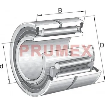 INA NA 4910-2RS-XL jehlové ložisko