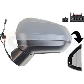 Auto zrcátko Vnější zpětné zrcátko VAN WEZEL 0372807