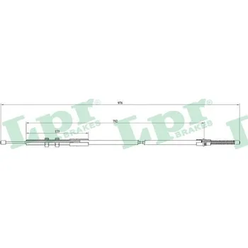 Lanko parkovací brzdy Tažné lanko, parkovací brzda, , 7700812521, LPR, C0737B