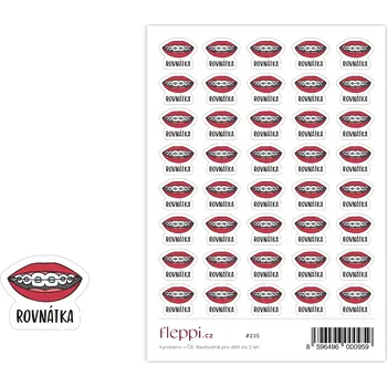 samolepka Fleppi Samolepky Rovnátka