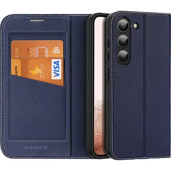 Pouzdro na mobilní telefon Dux Ducis Skin X2 luxusní flipové pouzdro na Samsung Galaxy S23 Plus - modré