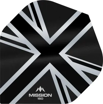Příslušenství pro šipky Mission Letky Alliance Union Jack - 150 - Black F3133