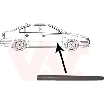 Lišta karosérie Ozdobná / ochranná lišta, dveře VAN WEZEL 5836424