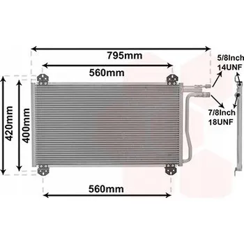 Výparník klimatizace Kondenzátor, klimatizace VAN WEZEL 30005219